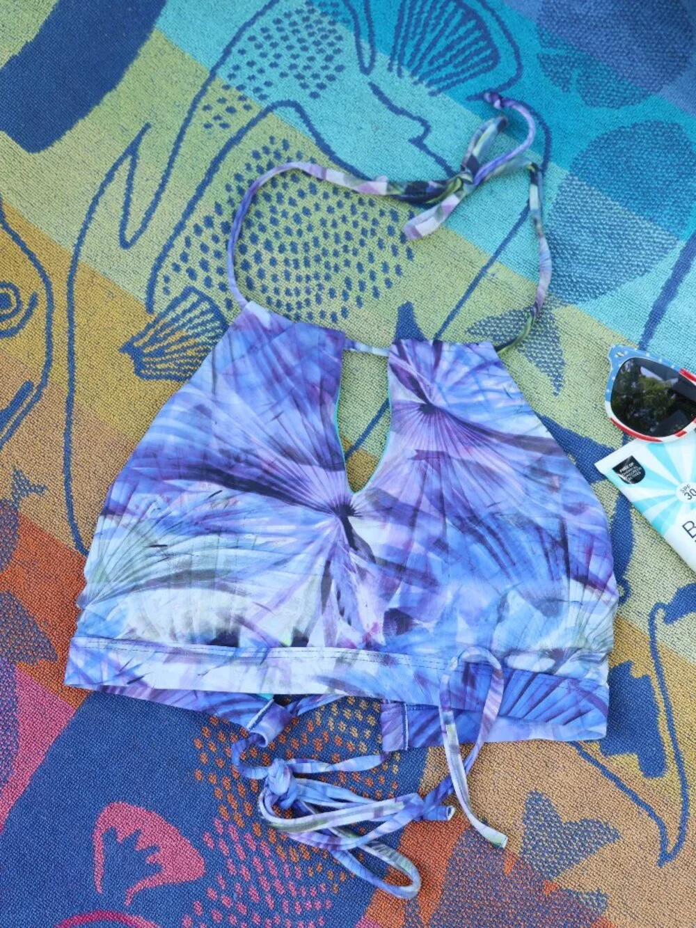 👙 Athleta Kailua High Neck Swim Bikini Top Swimwear
